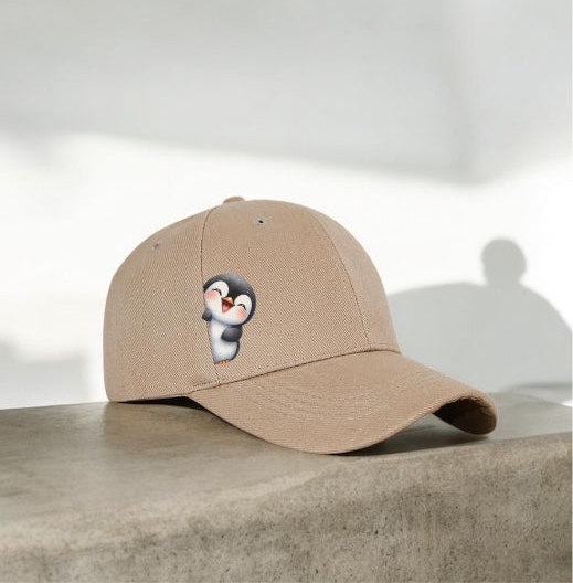 Penguin printed Baseball cap