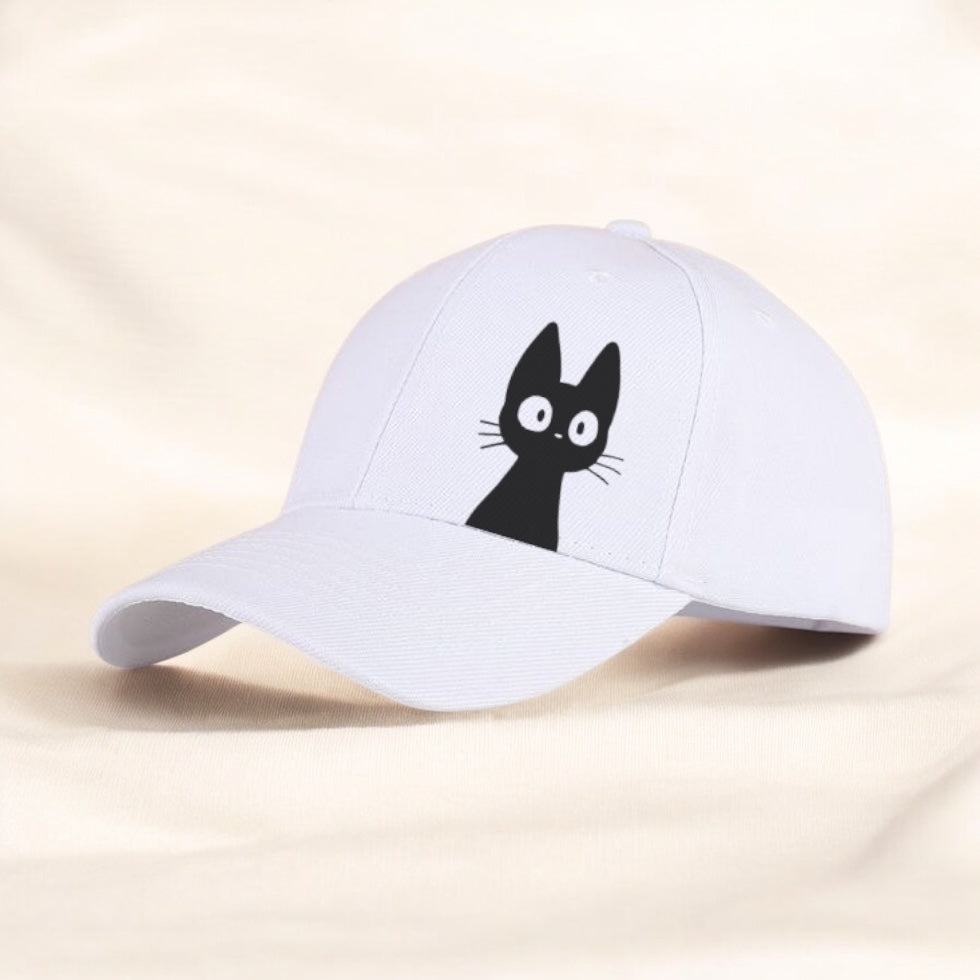 Shocked Cat on Baseball Cap